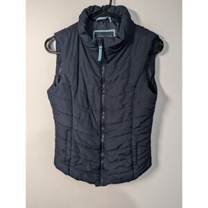 Aeropostale Puffer Sleevless Vest Navy Blue Zipper Women's Size Medium Preppy
